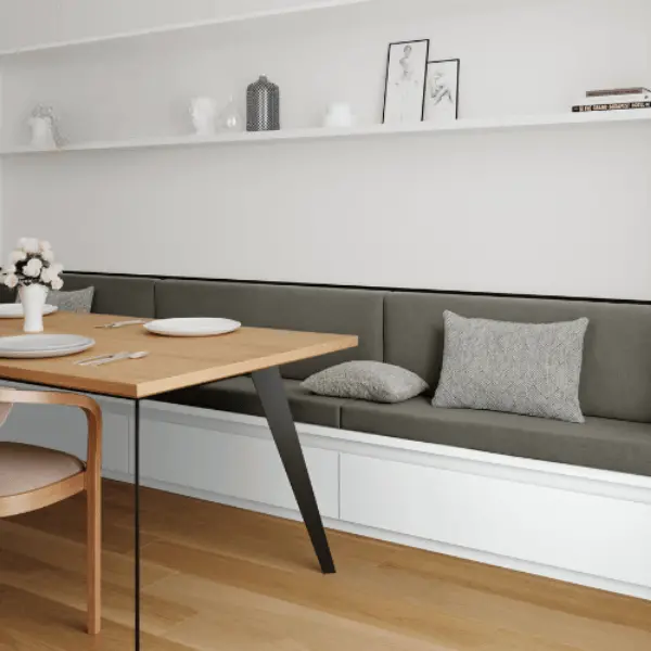 Coussin Banquette Taupe - Anti-tache