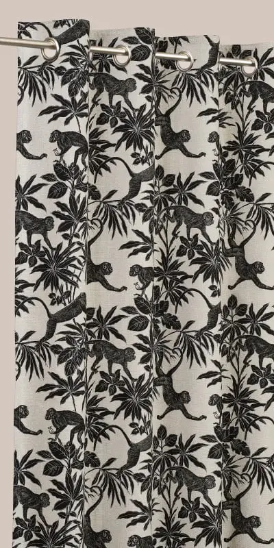 Rideaux à Fleurs Sapajou - jungle