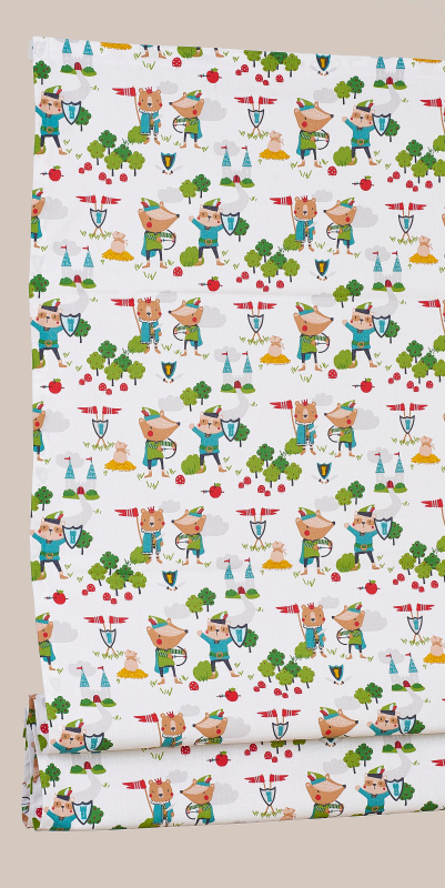 Stores Bateaux Tissus Bébés Robin des bois - coton - sur mesure - design épuré - fabrication française