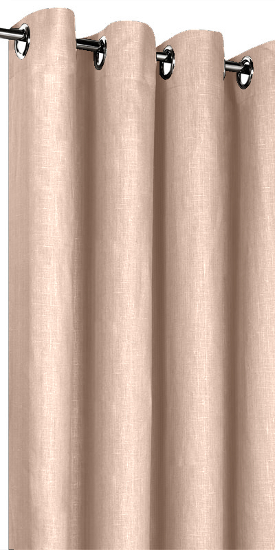 Rideaux rose poudré - lin
