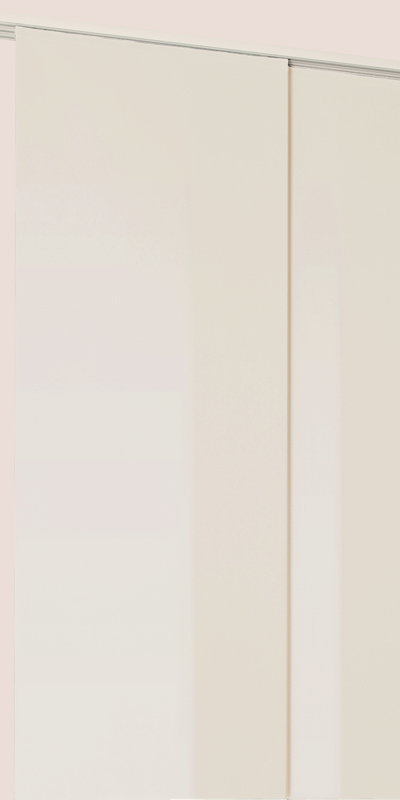 Panneaux Japonais Anti-Chaleur SOLTIS blanc - polyester - sur mesure - Fabrication française - Panneaux japonais coulissants 2 à 4 voies