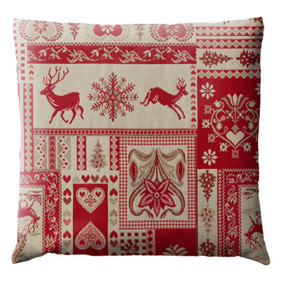 Coussin Montagne Delebio Rouge