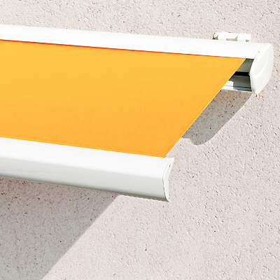 Store Banne Coffre Intégral Jaune