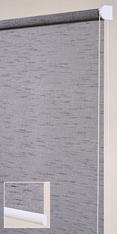 Stores enrouleurs tamisants chinés - polyester - sur mesure - sans perçage - motorisé - fabrication française