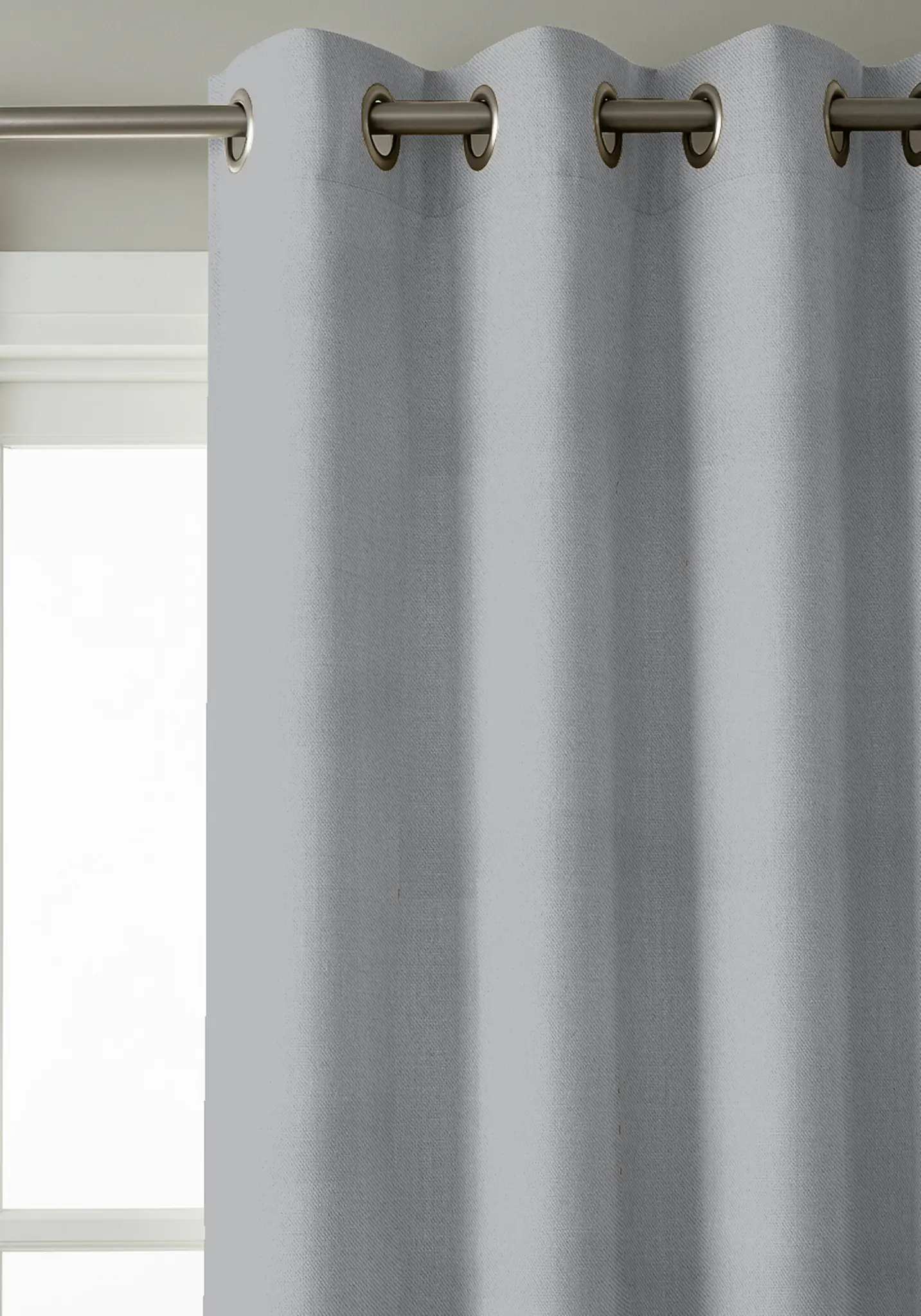 Rideau occultant uni Made in France - Tissu occultant haut de gamme - confection à oeillets