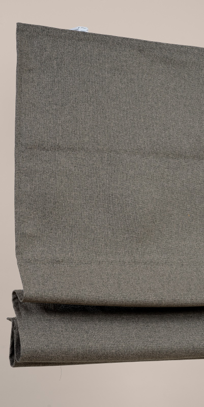 Store bateau aspect toile de jute terre - polyester - sur mesure - design épuré - durable et élégant