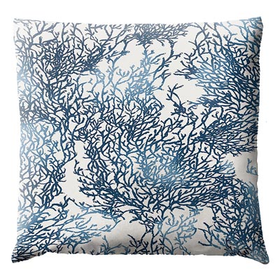 Coussin Mer Caledonie Bleu