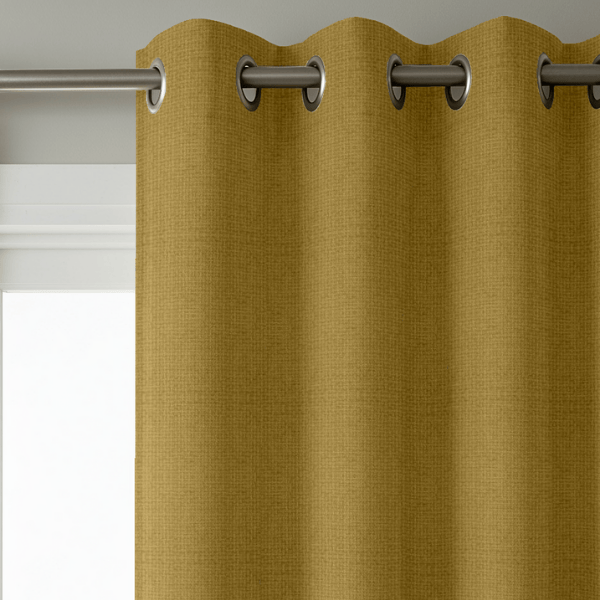 Rideau Tamisant Maillé Moutarde