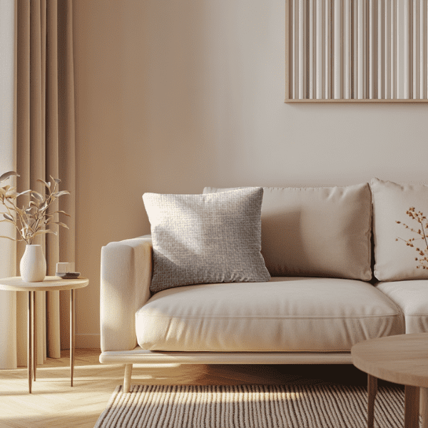 Coussins Unis - Tissu Maillé