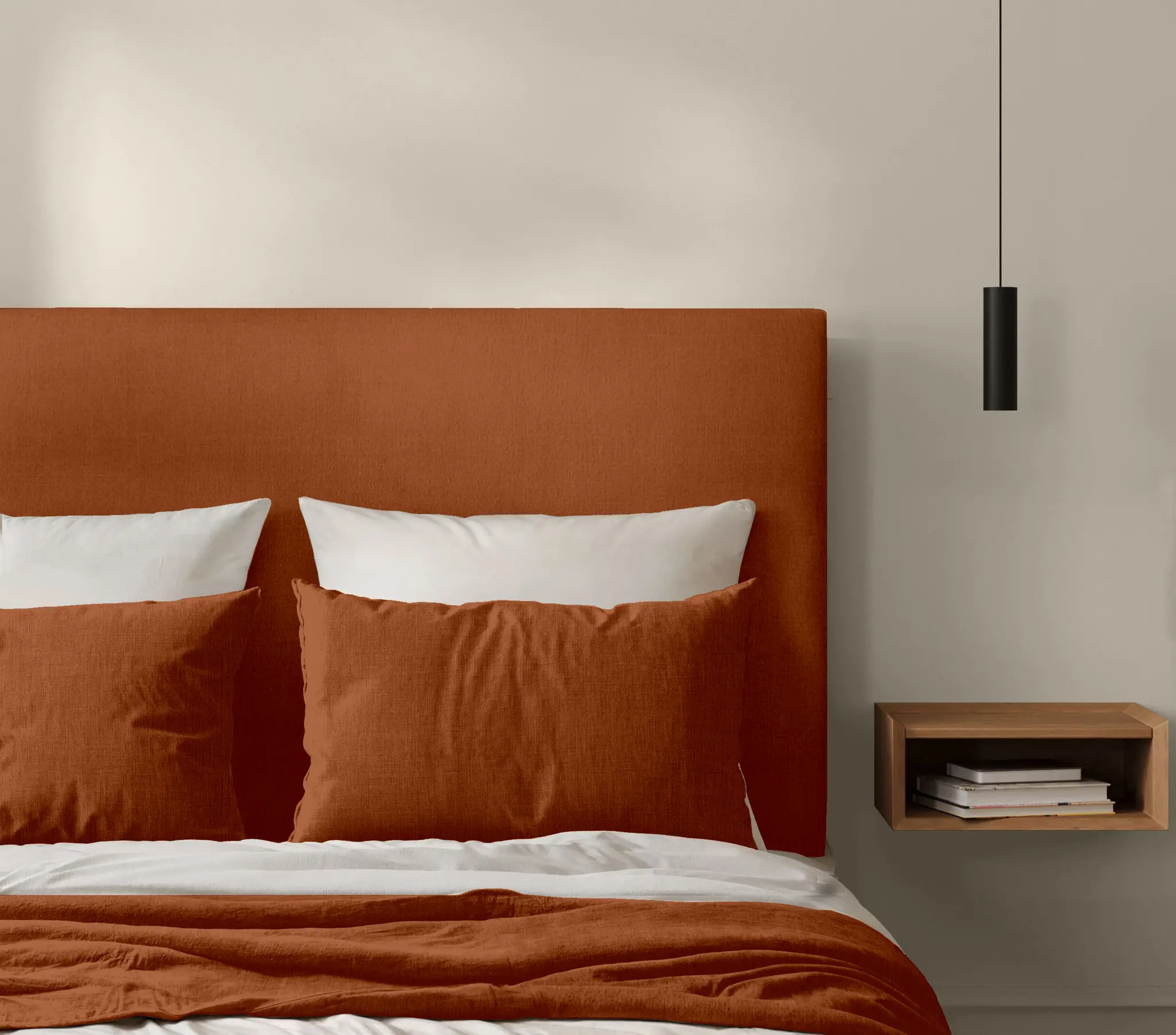 Tête de Lit Classique Lin cognac