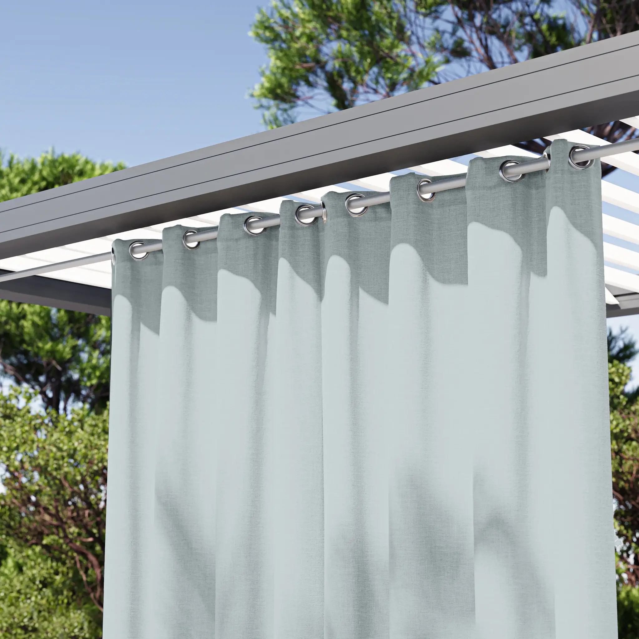 Rideaux Extérieurs Obscurcissants Bleu Glacier