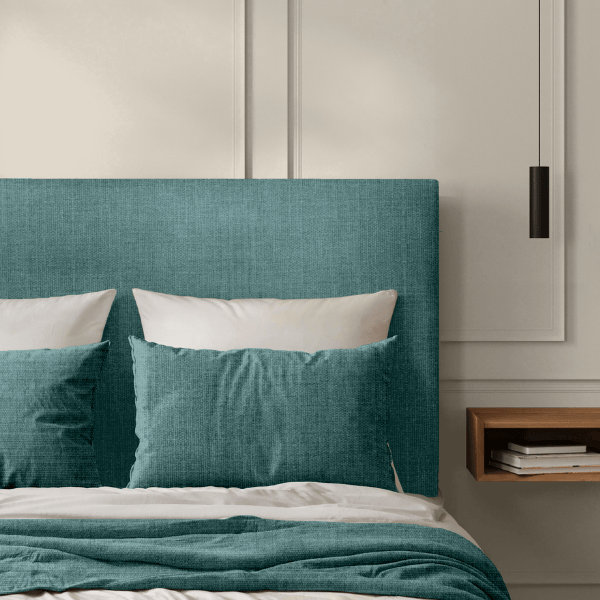 Tête de Lit Chenillé Vert d'eau