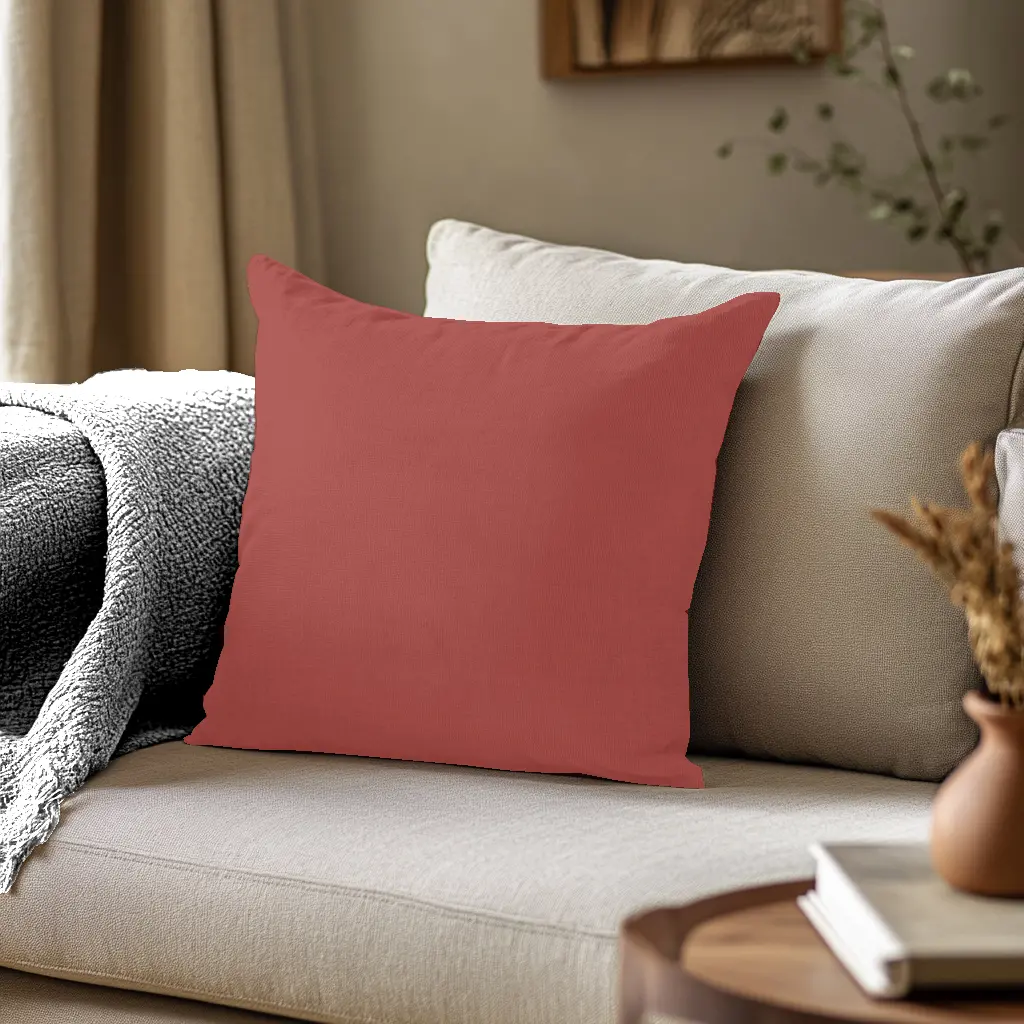 Coussin Uni Framboise