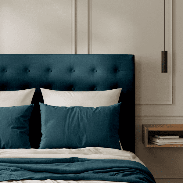 Tête de lit Capitonnée Velours Bleu Nuit