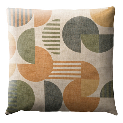 Coussins à motifs géométriques