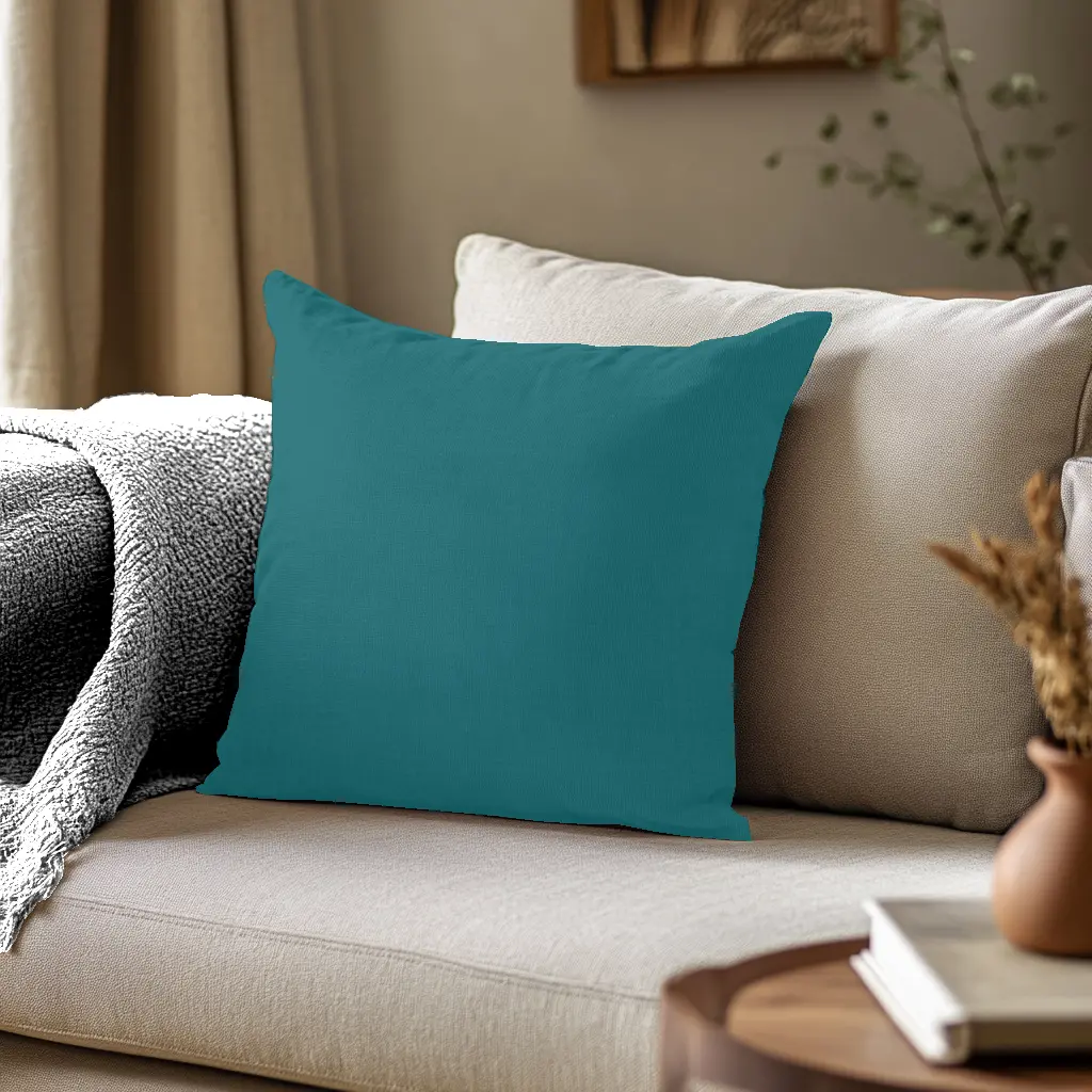 Coussin Uni Bleu Ciel