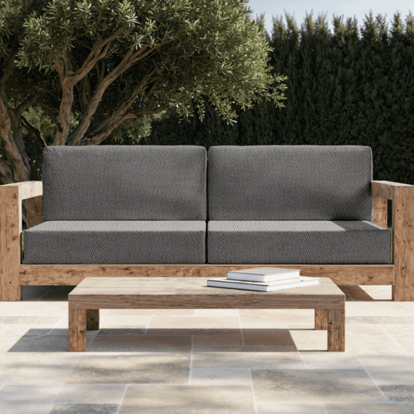 Coussin Banquette Extérieur Maille Gris Anthracite