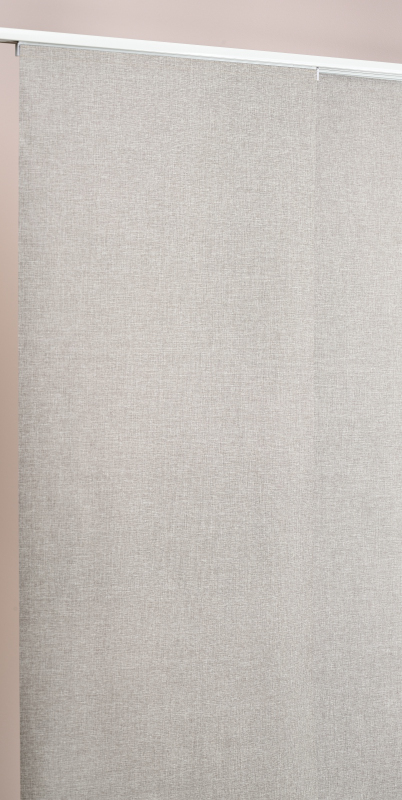 Panneaux Japonais Occultant Aspect Toile de Jute brun - polyester - sur mesure - tamisant - durable et élégant