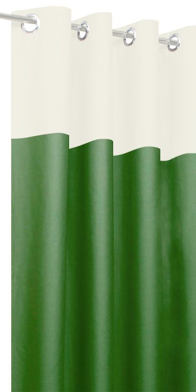 Rideaux Tamisants Blanc & Vert
