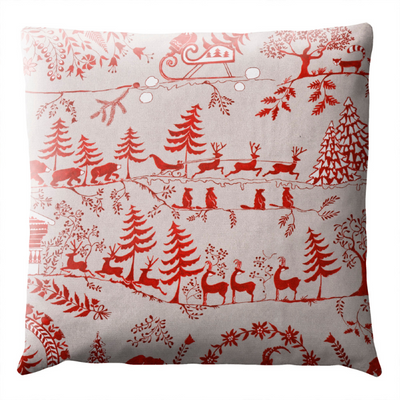 Coussin Montagne Chalet ficelle