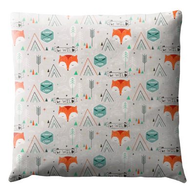 Coussin Enfants - Renard Gris
