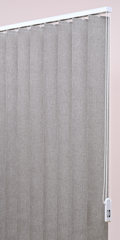 Stores californiens occultants aspect toile de jute brun - polyester - sur mesure - fabrication française