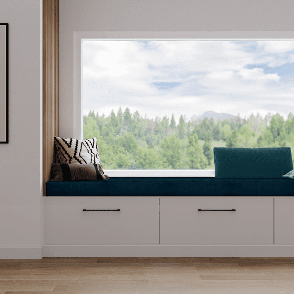 Coussin Banquette Intérieur Velours Bleu Nuit