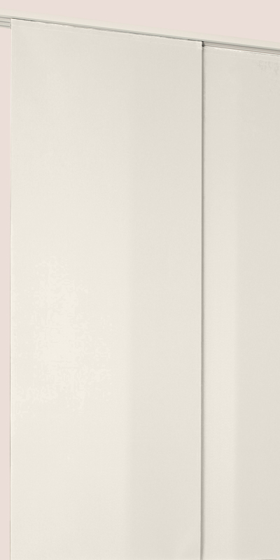 Panneaux Japonais Screen ANTI-CHALEUR SOLTIS écume - polyester - Options de pose Plafond ou équerres réglables 6–11 cm - design épuré