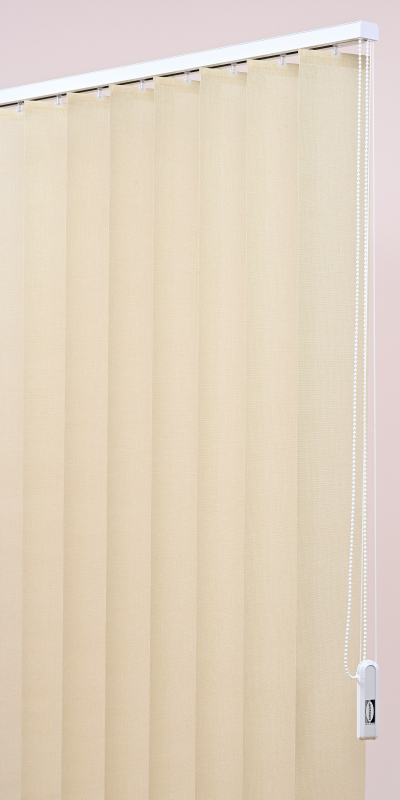 Stores trapèzes tamisants aspect toile de jute - sur mesure - motorisé - Fabrication française - durable et élégant