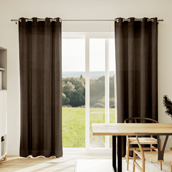 Rideaux Velours Chocolat
