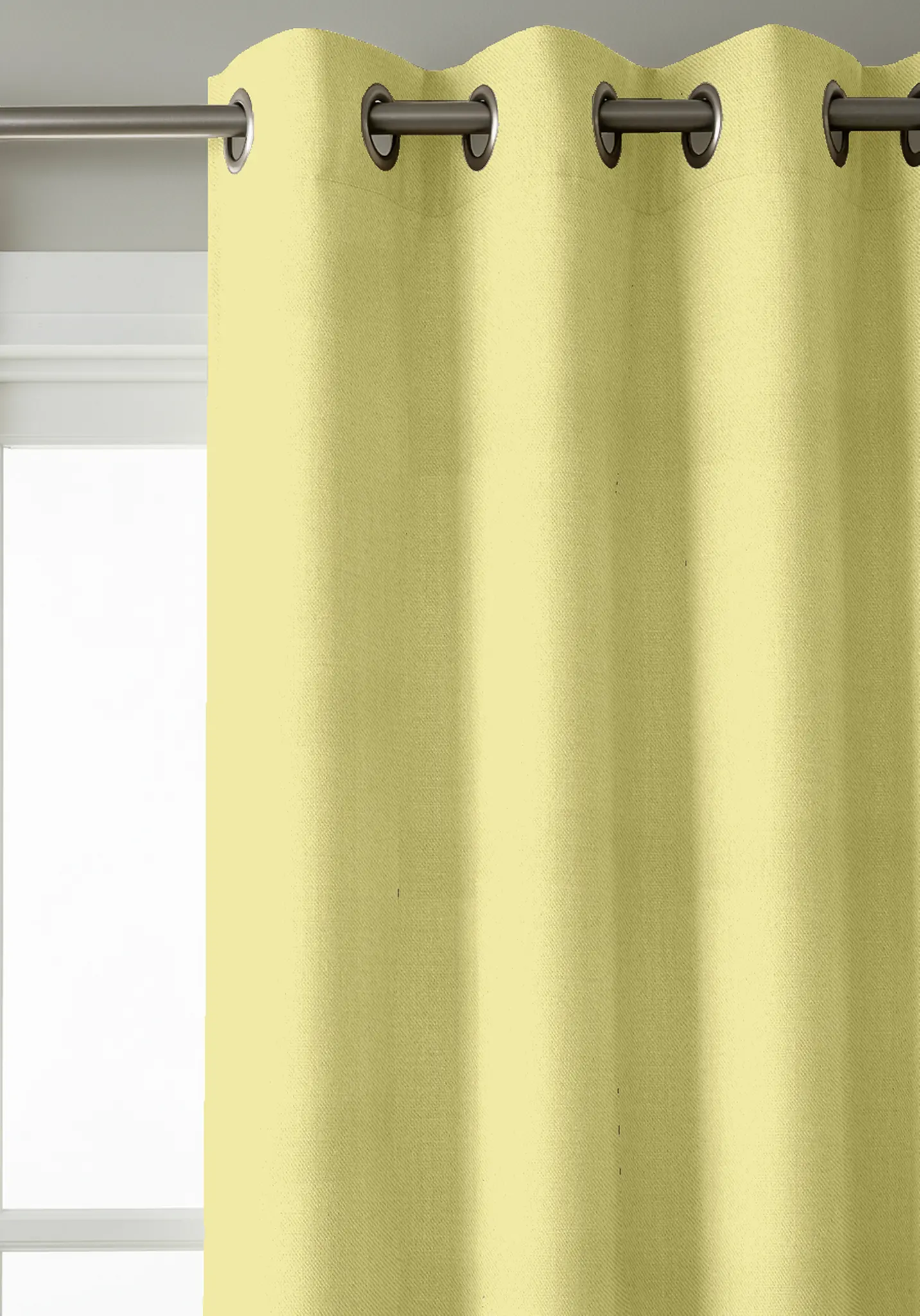Rideau occultant jaune