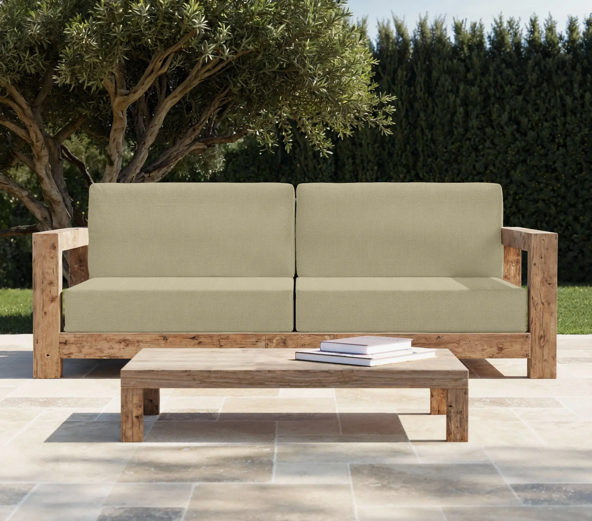 Coussin pour terrasse - Design pratique et élégant - Tissu durable et résistant - Disponible dans une variété de couleurs et de motifs - Sur-mesure
