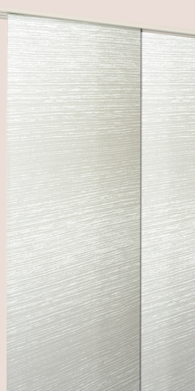Panneaux Japonais Tamisants À Motifs Wood Blanc
