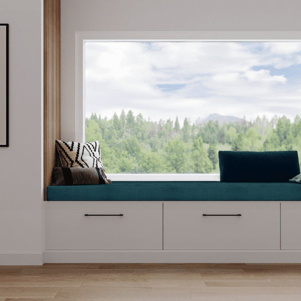 Coussin Banquette Intérieur Velours Bleu maritime