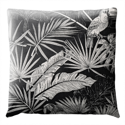 Coussins Ethnique - Perroquet Noir