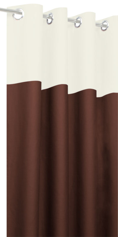 Rideaux Tamisants Blanc & Chocolat