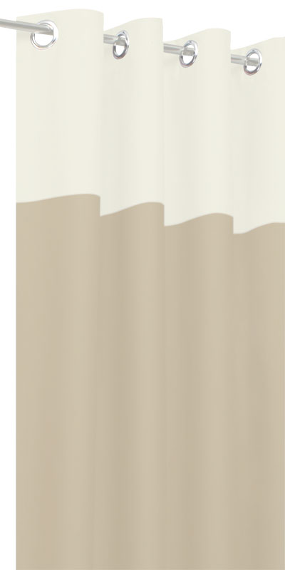 Rideaux Tamisants Blanc & Mastic