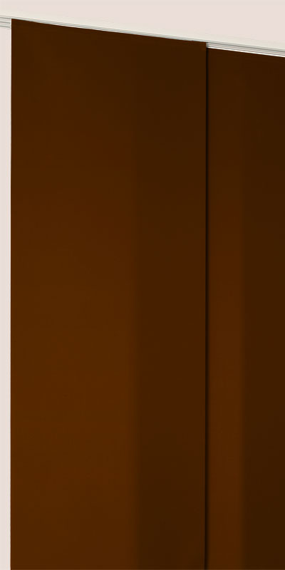 Panneaux Japonais Tamisant chocolat - polyester - sur mesure - Toile Tamisante unie 100% polyester certifiée Oeko-Tex - durable et élégant