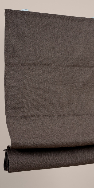 Stores Bateaux Aspect Toile de Jute brun - polyester - sur mesure - durable et élégant