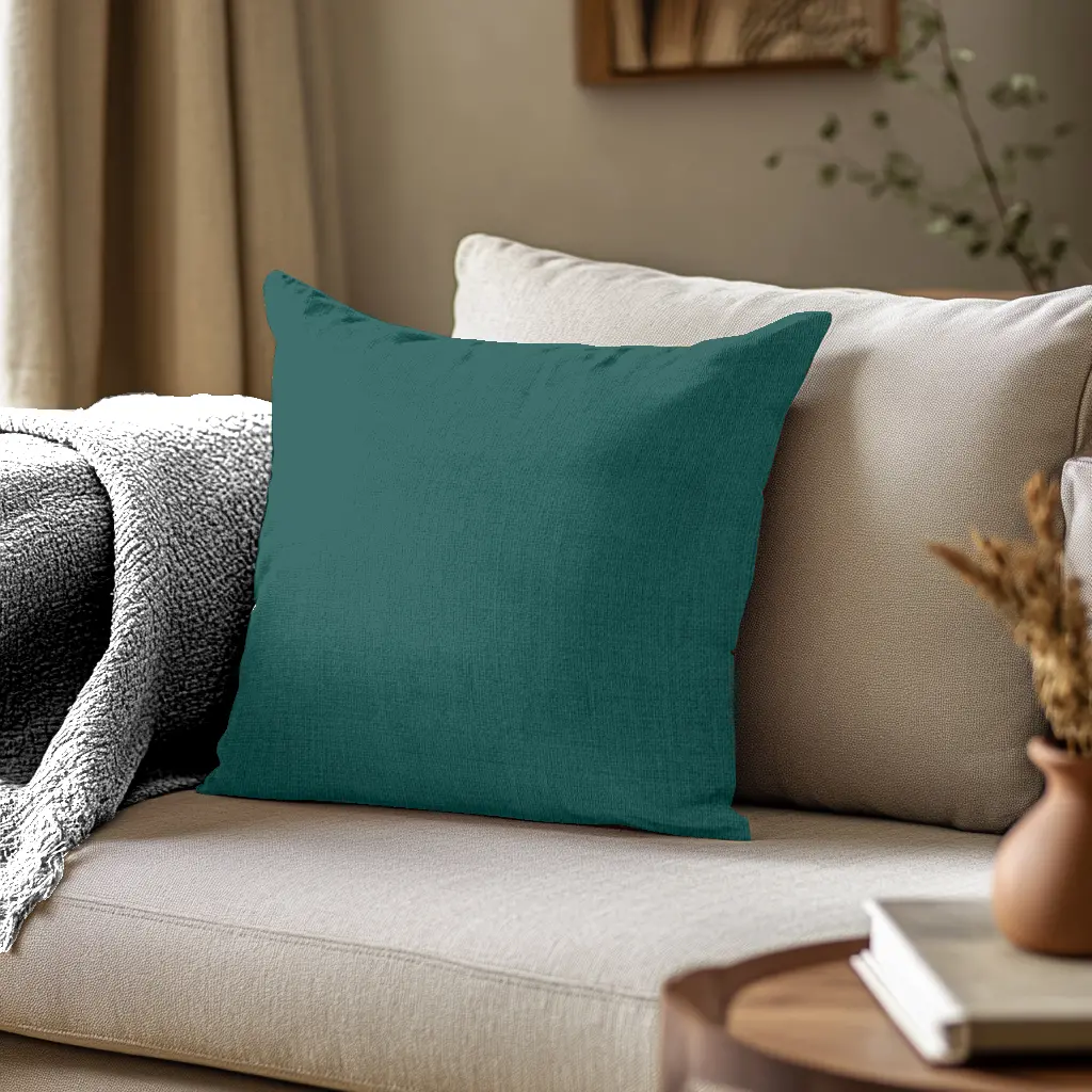 Coussin Lin Bleu maritime