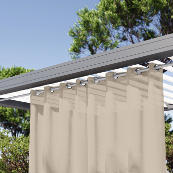 Rideaux extérieur terrasse Beige