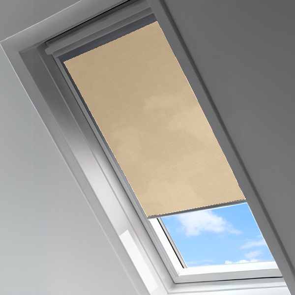 Rideau sur mesure tamisant pour fenêtre de toit - polyester - occultant - design épuré - fabrication française