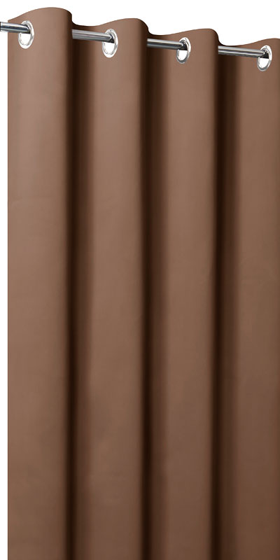 Rideaux occultants unis chocolat
