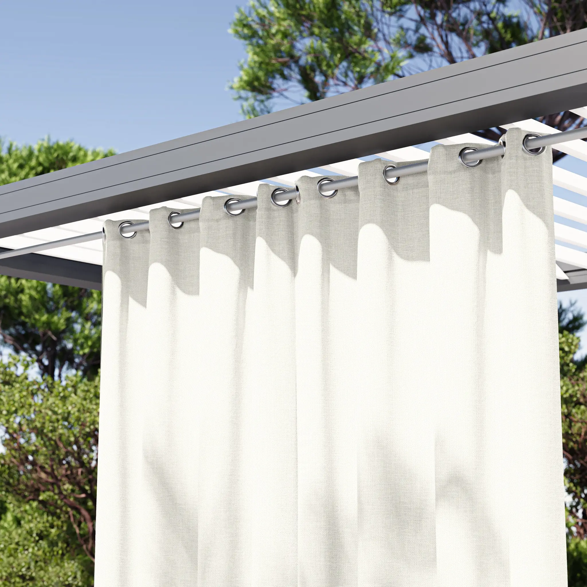 Rideaux Extérieurs Obscurcissants Blanc