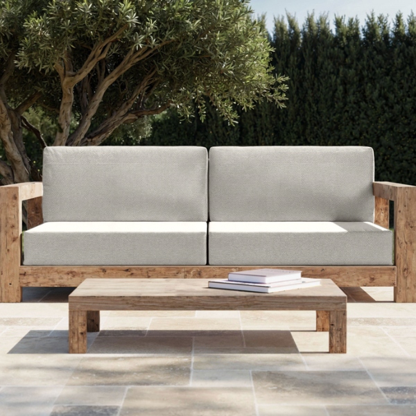 Coussin Banquette Extérieur Gris clair