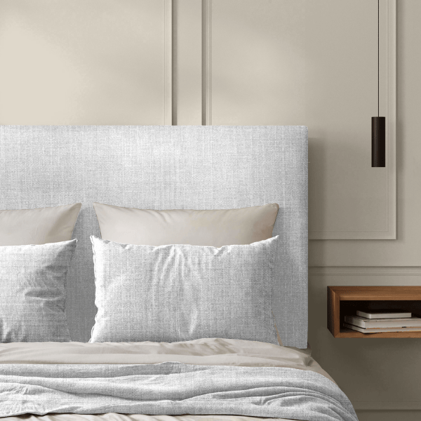 Tête de Lit Chenillé Blanc