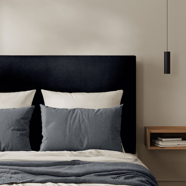 Tête de Lit Velours Noir