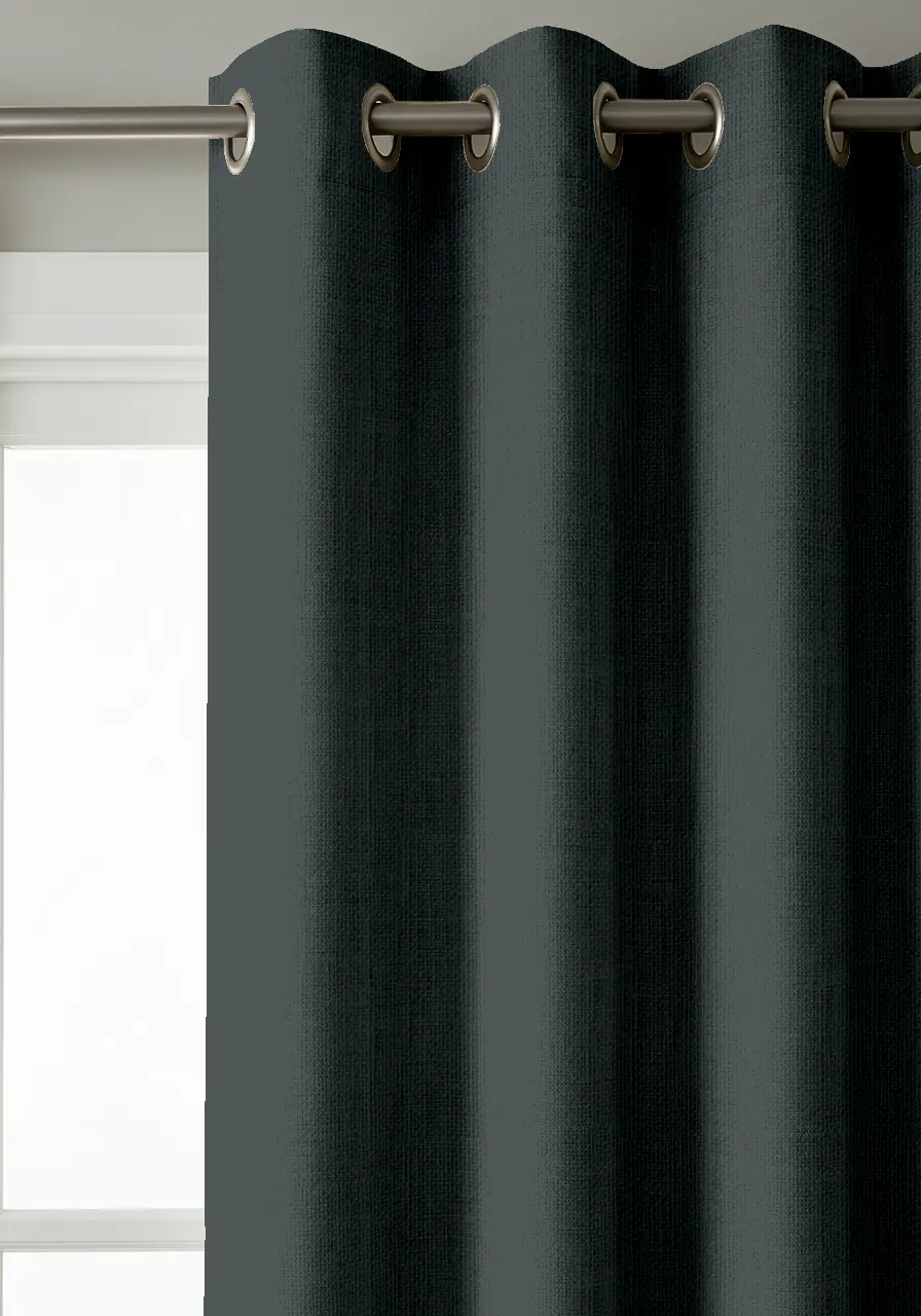Rideaux en Lin Gris Anthracite