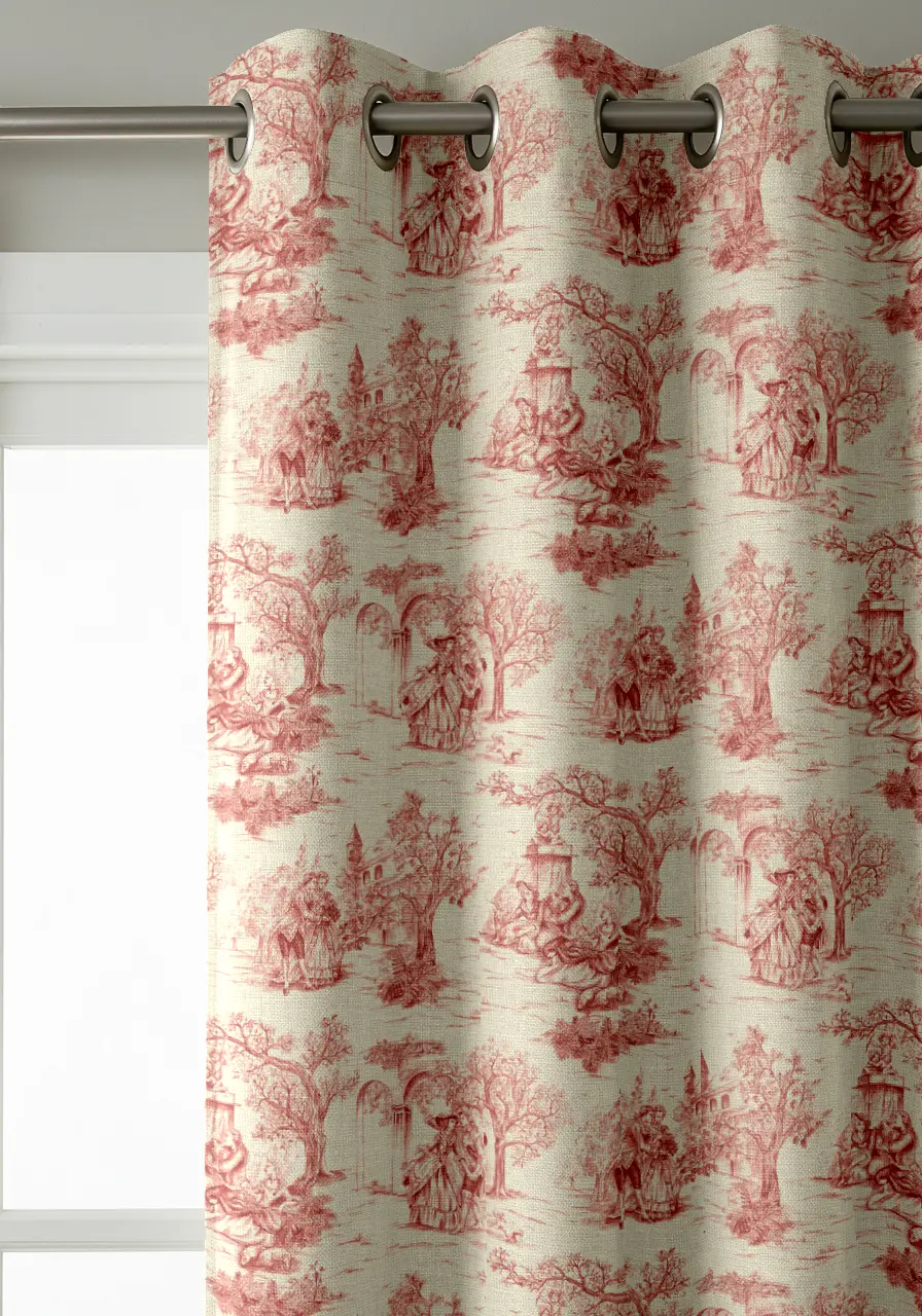 Rideaux d'ameublement Toile de Jouy