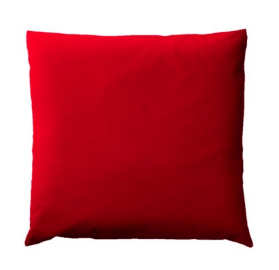 Coussin Uni Rouge Cerise